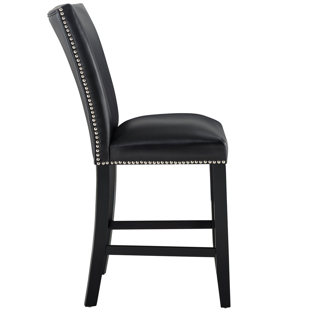 Camila 5PC Rectangle Counter Set Black Chair
