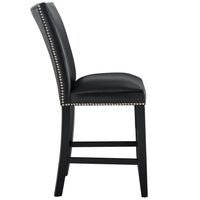 Camila 5PC Rectangle Counter Set Black Chair