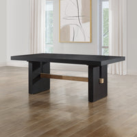Aubrey Black 7pc Dining Set