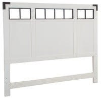 Magnussen Home Harper Springs Silo White King Panel Bed