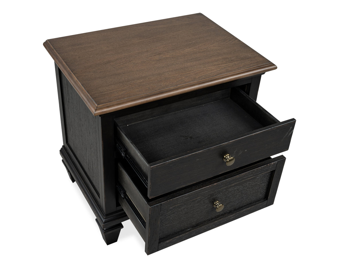 Magnussen Home Surrey Brown Drawer Nightstand