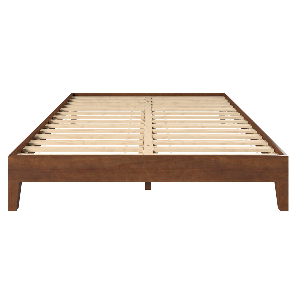 Nix Solid Wood Queen Platform Bed, Natural