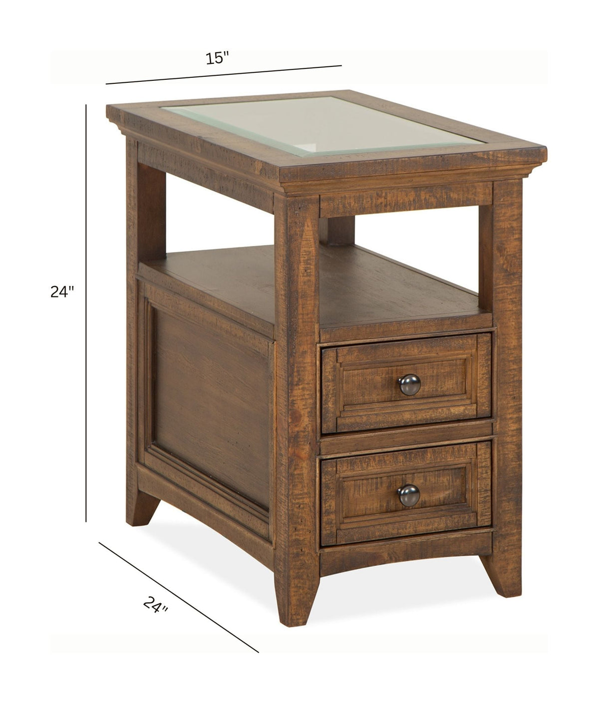Magnussen Home Bay Creek Toasted Nutmeg Rectangular Cocktail Table With 2 Chairside End Table And Sofa Table