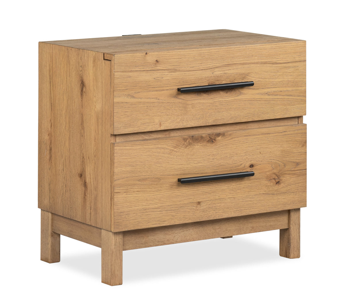 Magnussen Home Davenport Rustic Caramel King Panel Bed With 2 Nightstands