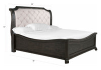 Magnussen Home Bellamy Peppercorn Queen Sleigh Bed
