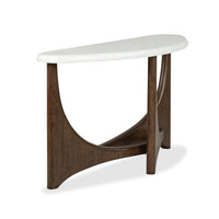 Magnussen Home Arwen Turkish Coffee Demilune Sofa Table