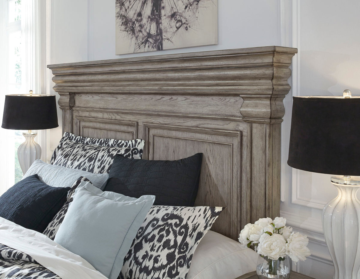 Pulaski Madison Ridge Heritage Taupe King Storage Bed With Nightstand