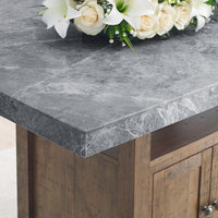 Grayson Gray Marble Counter Table