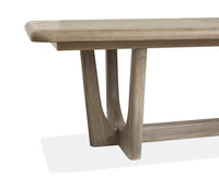 Magnussen Home Braelyn Dorian Grey Extendable Trestle Dining Table With 4 Side Chairs And Buffet