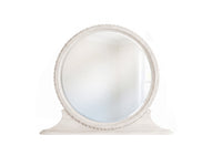 Pulaski Vivienne Whisper White Round Mirror