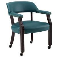 Tournament Arm Chair w/Casters, Teel