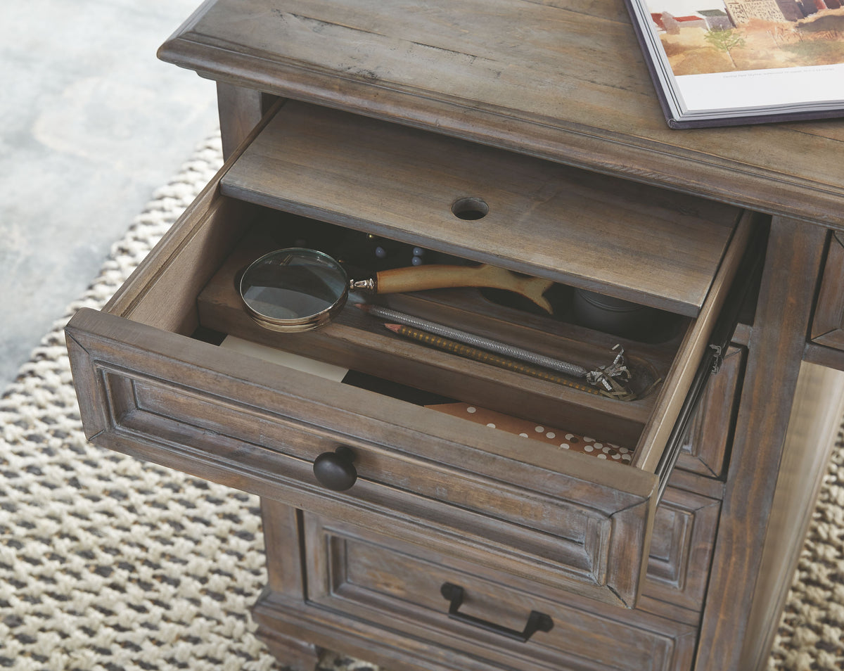 Magnussen Home Lancaster Dovetail Grey Executive Desk