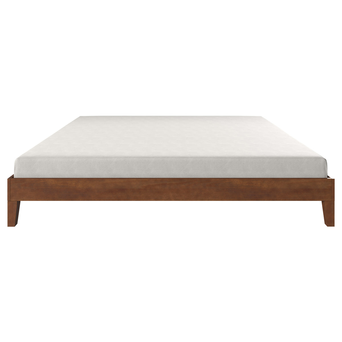 Nix Solid Wood King Platform Bed, Natural