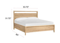 Magnussen Home Somerset Butternut Queen Panel Bed With Nightstand