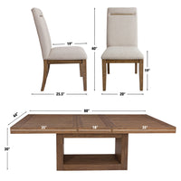 Garland Brown Dining Table and 6 Chairs