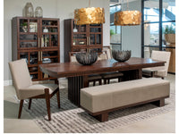 Magnussen Home Reena Rich Brown Upholstered Bench