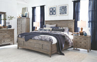 Magnussen Home Paxton Place Dovetail Grey Queen Panel Storage Bed
