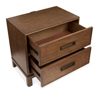 Magnussen Home Ridgefield Russet King Panel Bed With Nightstand