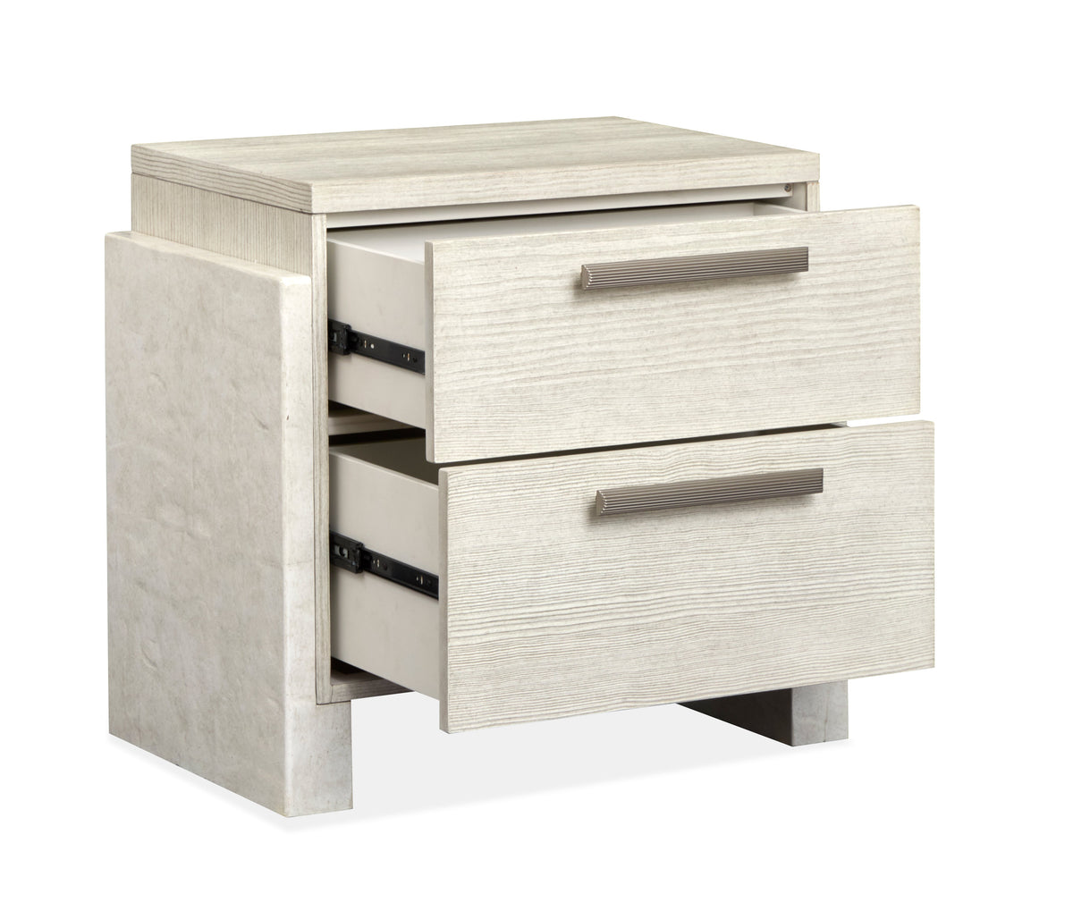 Magnussen Home Lorelei Misty Cloud California King Panel Bed With Nightstand