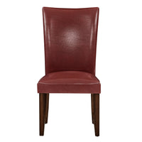 Hartford Vegan Leather Chair, Red