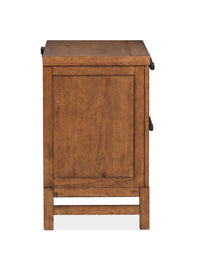 Magnussen Home Conway Honey Wheat King Panel Bed With Nightstand