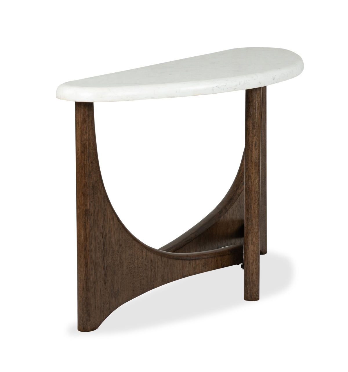 Magnussen Home Arwen Turkish Coffee Demilune Sofa Table