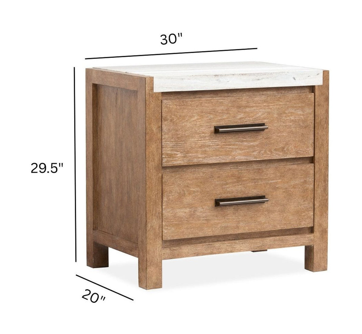 Magnussen Home Plum Creek Sierra Brown Queen Panel Bed 2 Nightstands And Drawer Dresser With Landscape Mirror