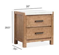 Magnussen Home Plum Creek Sierra Brown Queen Panel Bed 2 Nightstands And Drawer Dresser With Landscape Mirror