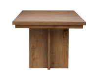 Magnussen Home Marcel Harvest Brown Extendable Trestle Dining Table With 2 Benches And Buffet