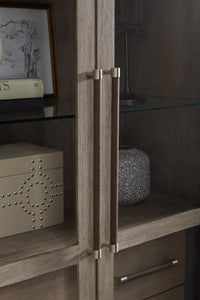Pulaski Anderson Park Moose Trail And Frontier Brown China Cabinet