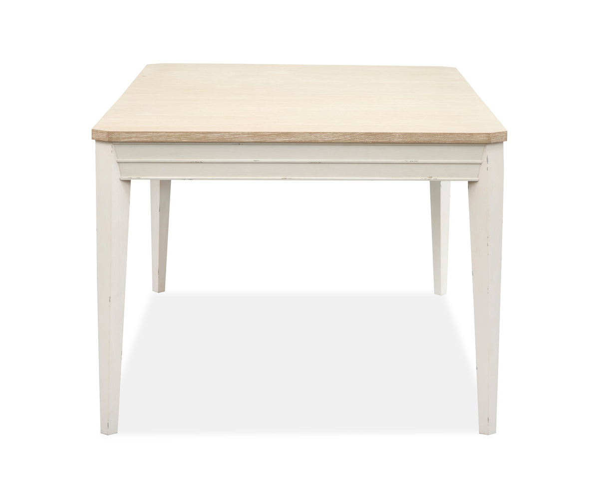 Salt Life Home Echo Isles Sea Pearl And Driftwood Extendable Rectangular Dining Table With 6 Arm Chairs