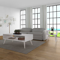 Elin End Table, White