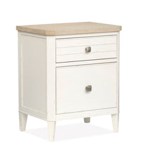 Salt Life Home Echo Isles Sea Pearl And Driftwood California King Classic Panel Bed With Telephone Table