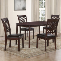 Adrian Oval Table - 5pcs Set (T+4S)