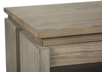 Magnussen Home Conrad Stone Harbor Grey Rectangular Lift Top Storage Cocktail Table With Casters