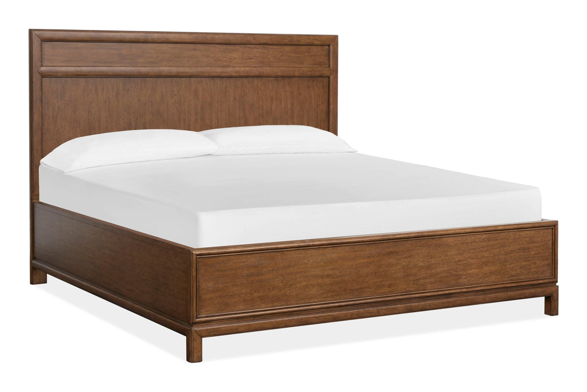 Magnussen Home Ridgefield Russet King Panel Bed With Nightstand