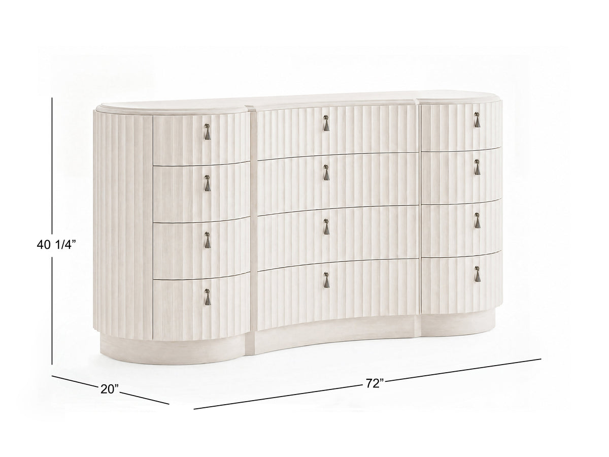 Pulaski Vivienne Whisper White Drawer Dresser