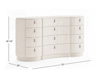 Pulaski Vivienne Whisper White Drawer Dresser