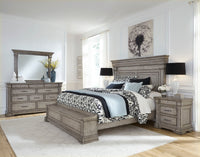 Pulaski Madison Ridge Heritage Taupe King Storage Bed With Nightstand