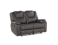 Katrine Charcoal Manual Loveseat