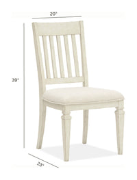 Magnussen Home Newport Alabaster Extendable Rectangular Dining Table With 2 Upholstered Benches 2 Side Chairs And Buffet