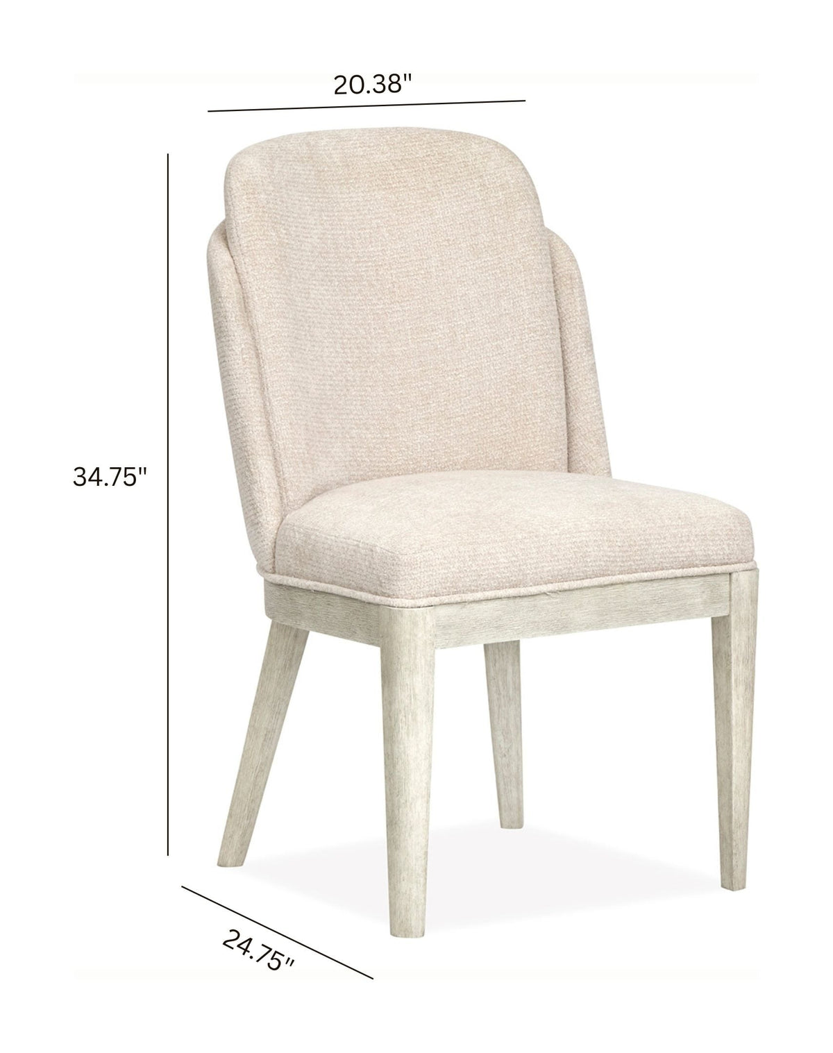 Magnussen Home Lorelei Misty Cloud Extendable 54" Round Dining Table With 2 Side Chairs And 2 Host Chairs