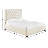 Isadora Queen Bed  WhiteALL E-COMMERCE