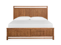 Magnussen Home Conway Honey Wheat King Panel Bed With Nightstand