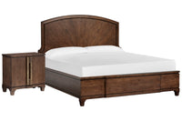 Salt Life Home Sugar Mill Spiced Rum Queen Panel Bed With Bachelor Chest