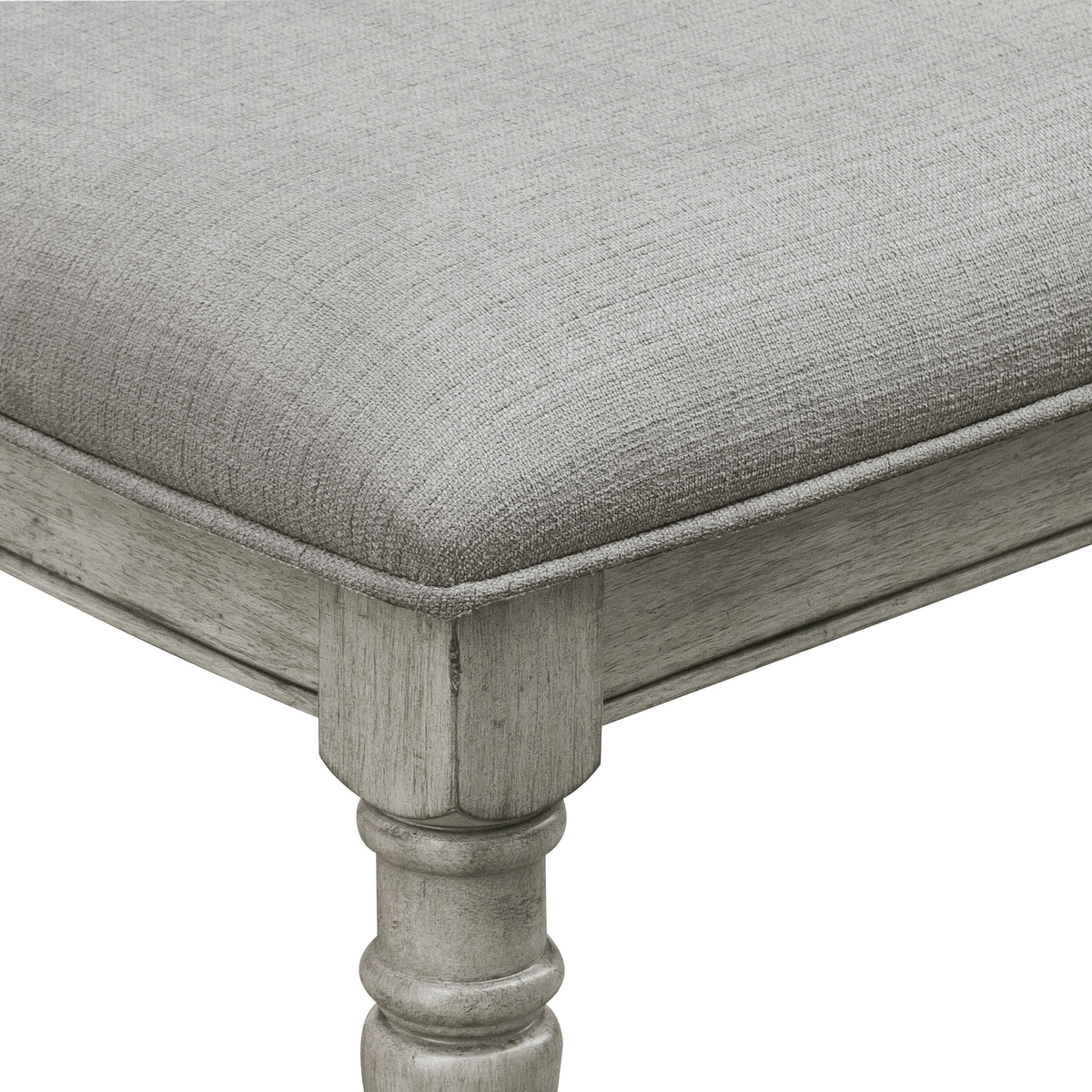 Pulaski Madison Ridge Bluff Grey Farmhouse Leg Dining Table With 4 Side Chairs And Server