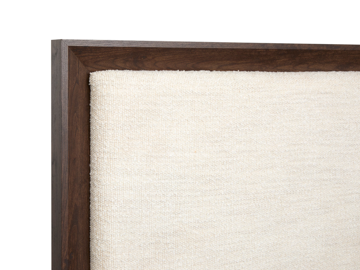 Magnussen Home Llewellyn Columbian Walnut King Upholstered Panel Bed