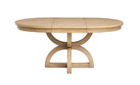 Magnussen Home Coventry Honey Maple Extendable 48" Round Dining Table With 4 Upholstered Side Chairs