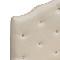 Dawson Queen Headboard Silver PU