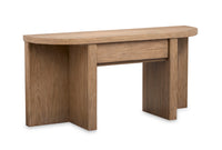 Magnussen Home Hayden Golden Oat Demilune Sofa Table